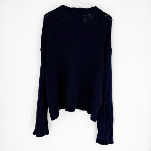 G. Label Merino Oversized Wool Sweater S Blue - Picture 3 of 6